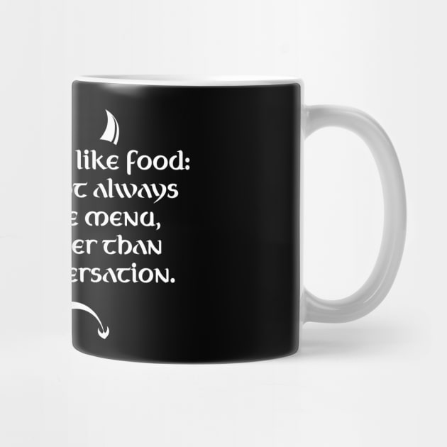 Dark Humor Is Like Food - Bland Conversation by PureJoyCraft